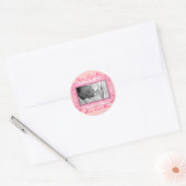 Elegante Petal Pink Lijst Stickers (Envelop)