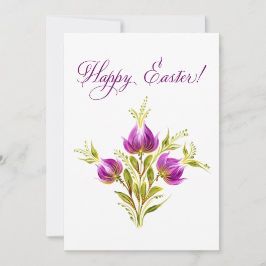 Elegante Petrykivka Easter Kaart (Voorkant)