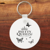 Elegante Petty Queen Design Sticker Sleutelhanger (Voorkant)
