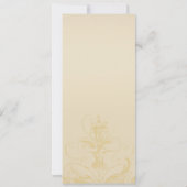 Elegante Pfau-Hochzeits Menü-Karten Kaart (Achterkant)