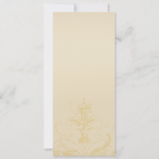 Elegante Pfau-Hochzeits Menü-Karten Kaart (Achterkant)