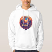 Elegante Phinix Phoenix Logo – Wedergeboorte & Gro Hoodie (Voorkant)