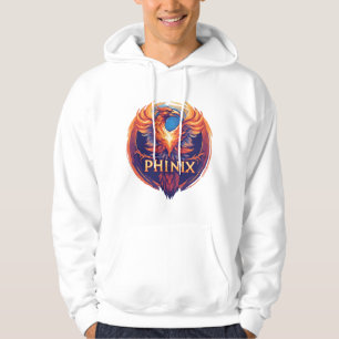 Elegante Phinix Phoenix Logo – Wedergeboorte & Gro Hoodie