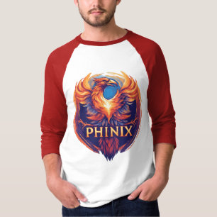 Elegante Phinix Phoenix Logo – Wedergeboorte & Gro T-shirt