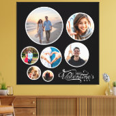Elegante Photo Collage Valentijn's Gift Groot Canvas Afdruk (Insitu (Woonkamer))