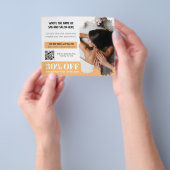 Elegante Photo Massage Therapeut Korting Flyer (Hand)