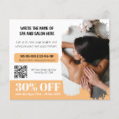 Elegante Photo Massage Therapeut Korting Flyer (Voorkant)