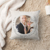 Elegante PHOTO Trouw- of jubileumkussen op maat Kussen (Deken)