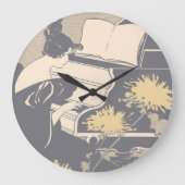 Elegante pianist grote klok (Voorkant)