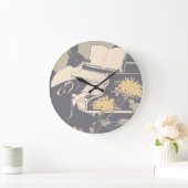 Elegante pianist grote klok (Huis)