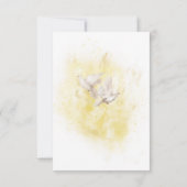 Elegante piano met viool en duiven bedankkaart (Achterkant)