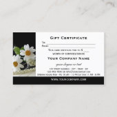 Elegante Piano Muziek Gift Certificaat Sjabloon (Achterkant)