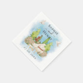 Elegante piano | Viool bloemen duiven bruiloft lux Servet (Hoek)