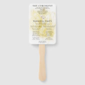 Elegante piano | Viool Wedding Doves Programma Han Handwaaier (Achterkant)