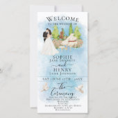 Elegante piano Vioolduiven Luxe Trouwprogramma (Voorkant)