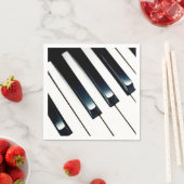 Elegante Pianotoetsen Papier Servet (Insitu)