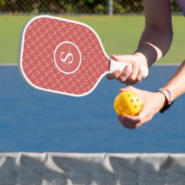 Elegante Pickleball Paddle met Gewei Monogram