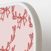 Elegante Pickleball Paddle met Geweimotief en Mono (Links Detail)