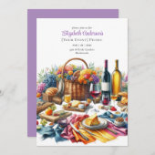 Elegante Picknick Party Verjaardag Pensioen Elk Ev Kaart (Voorkant / Achterkant)