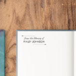 Elegante pijlen uit de bibliotheek van  zelfinktende stempel<br><div class="desc">Boekplaat zelf inkt stempel met uit de bibliotheek van geschreven boven jouw naam,  omlijst met elegante slankkerpijlen.</div>