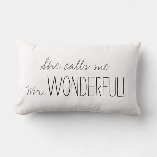 ELEGANTE PILLOW_ " M. WONDERFUL " KUSSEN (Voorkant)