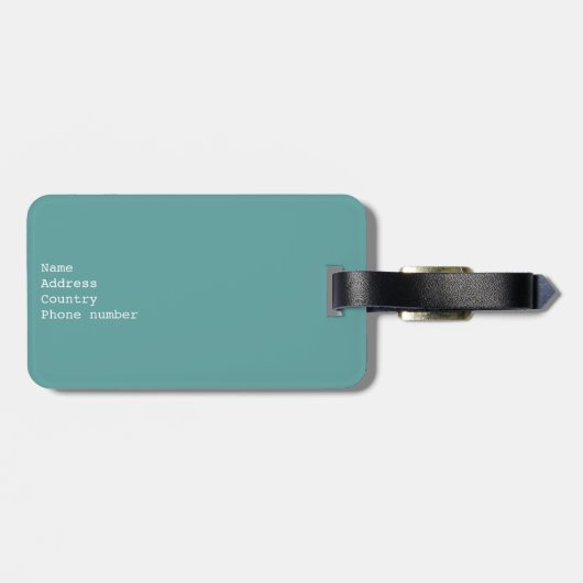 Elegante piloot van de Jet Bagagelabel (Achterkant horizontaal)