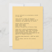 Elegante piloot van de Jet Kaart (Achterkant)