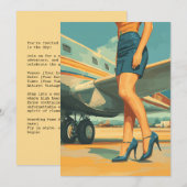 Elegante piloot van de Jet Kaart (Voorkant / Achterkant)