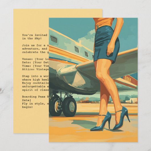 Elegante piloot van de Jet Kaart (Voorkant / Achterkant)