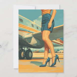 Elegante piloot van de Jet Kaart