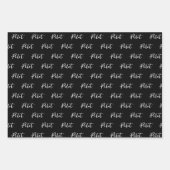 Elegante Pilot Brush Script Typografie Inpakpapier Vel (Voorkant 2)