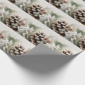 Elegante Pine 2025 oudejaarsavond aangepaste jaar Cadeaupapier (Hoek)