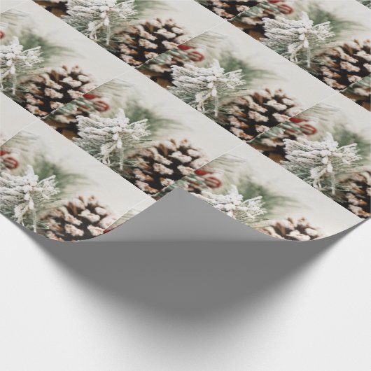 Elegante Pine 2025 oudejaarsavond aangepaste jaar Cadeaupapier (Hoek)