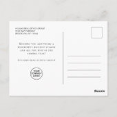 Elegante Pine Christmas Tree Company Groet Briefkaart (Achterkant)