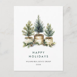 Elegante Pine Christmas Tree Company Groet Briefkaart