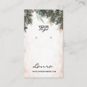 Elegante Pine Earring Display Visitekaartje (Voorkant)