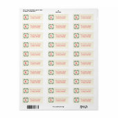 Elegante Pine Holiday retour adreslabels Etiket (Full Sheet)