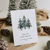 Elegante Pine Tree Christmas Company Groet Briefkaart