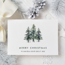 Elegante Pine Tree Christmas Company Groet