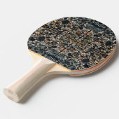 Elegante pingpong paddle tafeltennisbatje (Voorkant Gekanteld)