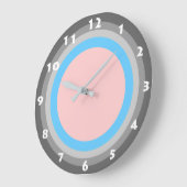 ELEGANTE PINK EN BLAUWE wandklok (Hoek)