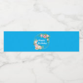 Elegante Pink & Gold Food & Beverage Label Set Waterfles Etiket (Enkel label)