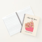 Elegante Pink Nails Manicurist Afspraak Salon Notitieboek (Binnen)