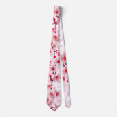 Elegante Pinky Cherry Blossom Stropdas (Voorkant)