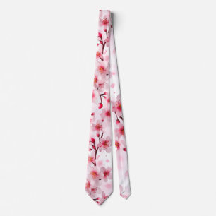Elegante Pinky Cherry Blossom Stropdas
