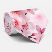 Elegante Pinky Cherry Blossom Stropdas (Opgerold)