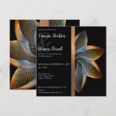 Elegante Pinwheel bruiloft uitnodiging (Voorkant / Achterkant)