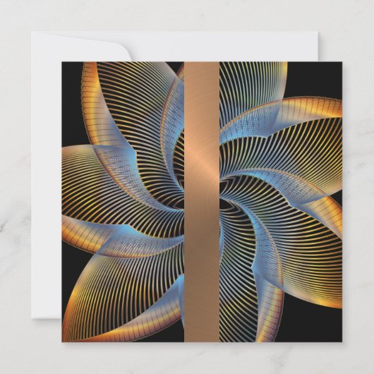 Elegante Pinwheel bruiloft uitnodiging (Achterkant)