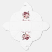 Elegante pioen Dank u Waterverf bloemenbruiloft Bedankdoosjes (Ongevouwen)