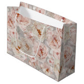 elegante pioen groot cadeauzakje (Voorkant Gekanteld)